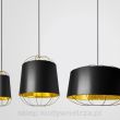 Lanterna - rodzina czerń i złoto - designerska lampa sufitowa wisząca - black & gold family - design pendant lamp