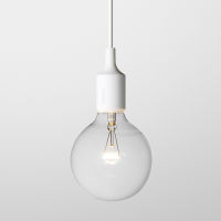 HALOGEN lampa wisząca E27 biała MUUTO