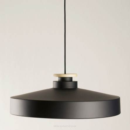 STREET L Czarna duża - designerska lampa wisząca zaprojektowana i wyprodukowana przez CALABAZ