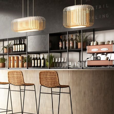 BAMBOO OVAL S lampa wisząca FORESTIER
