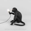 Monkey Lamp Black - siedząca do użytku zewnętrznego projektu MARCANTONIO RAIMONDI MALERBA dla SELETTI