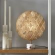 Lampa stołowa Chantal Diamond o średnicy 26 cm wykonana z włókna bananowca zaprojektowana przez Anona Pairot dla Forestier.