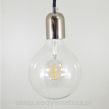Żarówka dekoracyjna LED o średnicy 125 mm do lampy z gwintem E27 np. CableONE, MUUTO E27. 