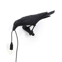 BIRD "Looking left" Lampa ścienna czarna zewnętrzna SELETTI
