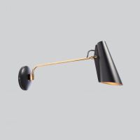 BIRDY kinkiet długi Black / Brass NORTHERN LIGHTING