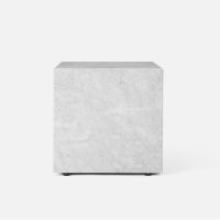 PLINTH stolik marmurowy cubic biały MENU