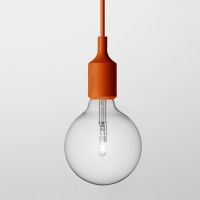 LED lampa wisząca E27 pomarańczowa MUUTO