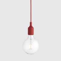 LED lampa wisząca E27 czerwona MUUTO