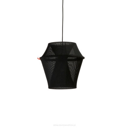 MOIRE - mała czarna to zarazem lampa sufitowa, podłogowa i ścienna - small black universal pendant, floor or wall lamp